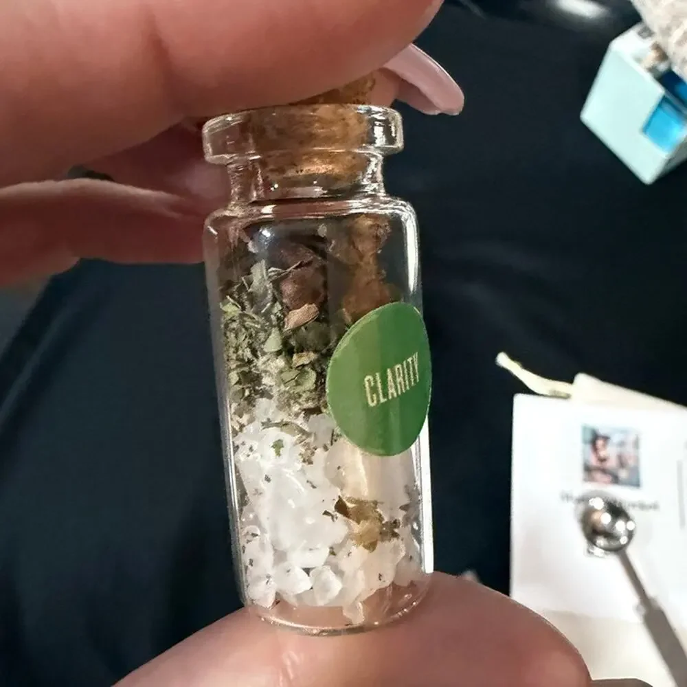Clarity Ritual Kit DIY Spell Jar Sage Palo Santo Candle